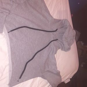 Cropped grey  sweater
